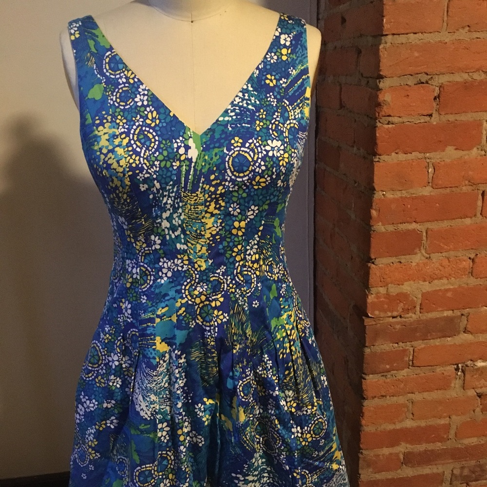 Jones New York fit and flare summer dress, size 8P